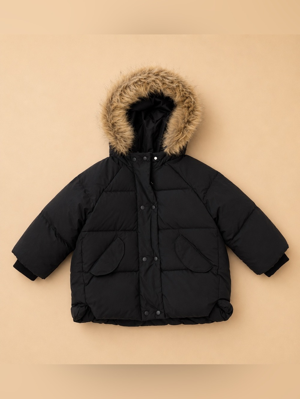 Zara Black Infant Puffer Jacket